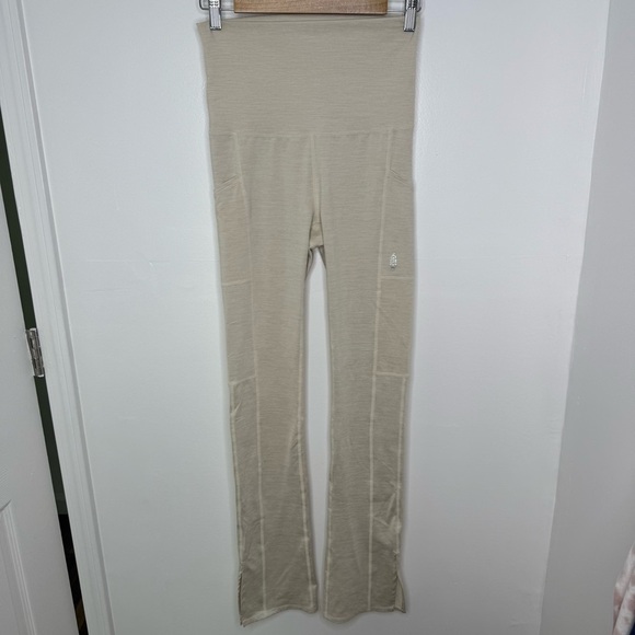 FREE PEOPLE Zen Again Heather Flare Leggings - Picture 2 of 7